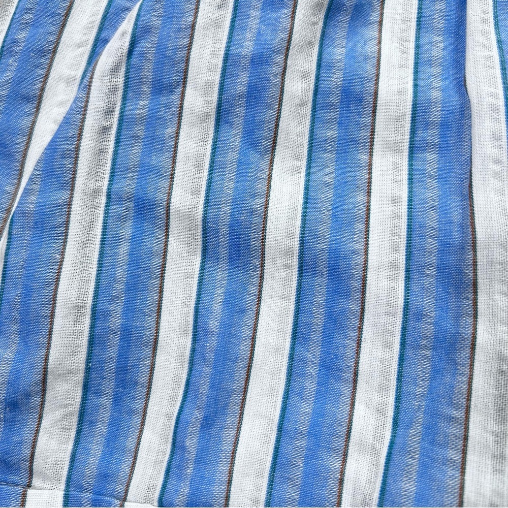 NWT Hayden Girls Striped Blue and White Romper 100% Cotton Size 10 Spring Summer - Picture 11 of 11
